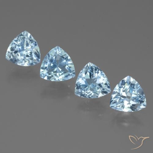 5.59ctw Natural Azul Cielo Topacio, Trillón, VVS-VS