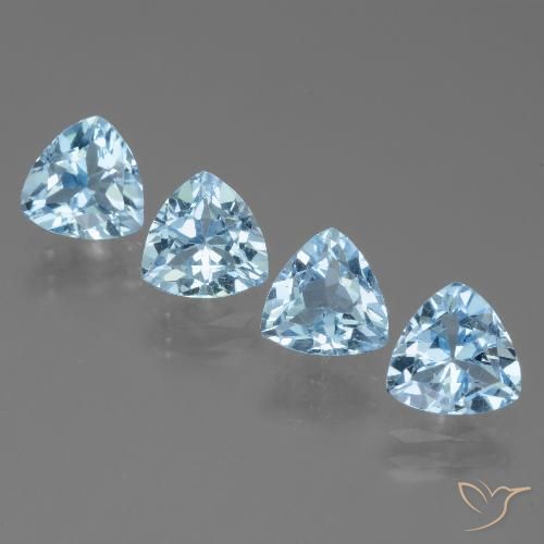 5.68ctw Natural Azul Cielo Topacio, Trillón, VVS-VS