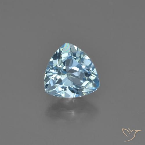 1.35ct Natural Azul Cielo Topacio, Trillón, VVS-VS