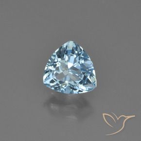 Topacio Azul Cielo natural de 1.35 ct, Trillón, VVS-VS