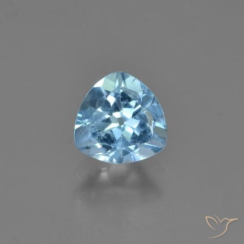 1.23ct Natural Azul Suizo Topacio, Trillón, VS