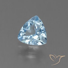 Topacio Azul Cielo natural de 1.34 ct, Trillón, VS