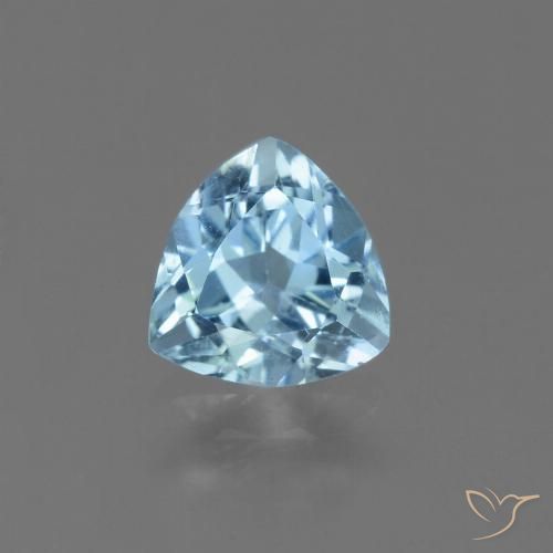 1.32ct Natural Azul Cielo Topacio, Trillón, VS
