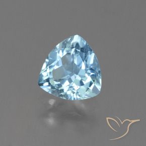 Topacio Azul Cielo natural de 1.32 ct, Trillón, VS