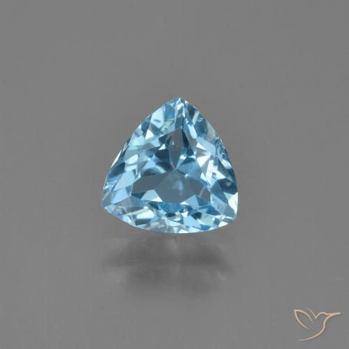 1.30ct Natural Azul Cielo Topacio, Trillón, VS