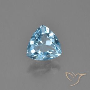 Topacio Azul Cielo natural de 1.30 ct, Trillón, VS