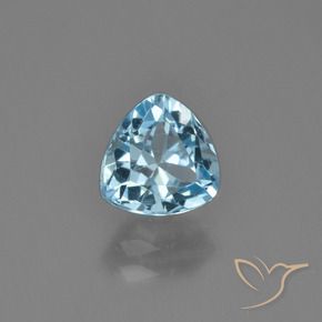 Topacio Azul Suizo natural de 1.46 ct, Trillón, VS
