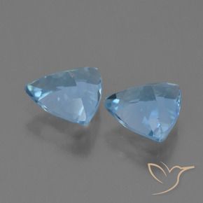 Gemas de Topacio Azul Cielo natural de 2.32 ct, Trillón, VS