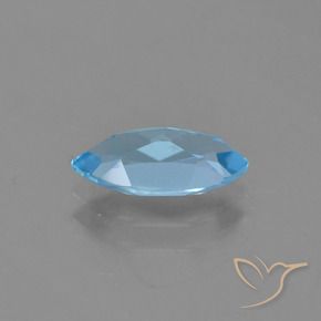 Topacio Azul Cielo natural de 1.34 ct, Marquesa, VVS-VS