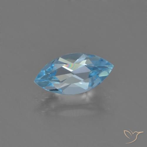 1.31ct Natural Azul Suizo Topacio, Marquesa, VVS-VS