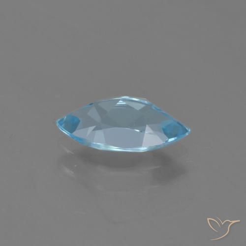 Topacio Azul Suizo natural de 1.31 ct, Marquesa, VVS-VS