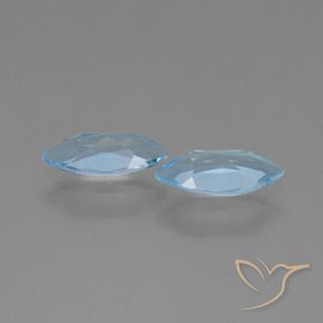 Gemas de Topacio Azul Cielo natural de 2.13 ct, Marquesa, VVS-VS