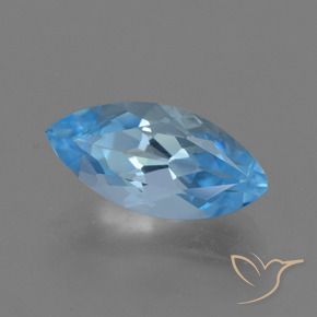 Topacio Azul Suizo natural de 3.40 ct, Marquesa, VVS