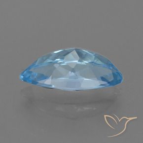 Topacio Azul Suizo natural de 3.40 ct, Marquesa, VVS