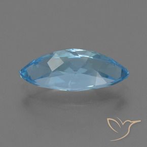 Topacio Azul Cielo natural de 4.02 ct, Marquesa, VVS