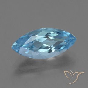 Topacio Azul Cielo natural de 3.78 ct, Marquesa, VVS