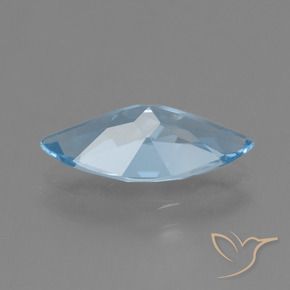Topacio Azul Suizo natural de 3.14 ct, Marquesa, VVS