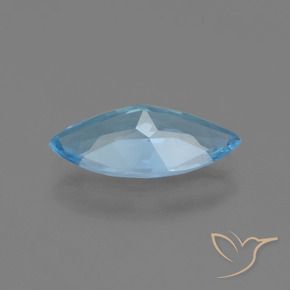 Topacio Azul Suizo natural de 3.31 ct, Marquesa, VS