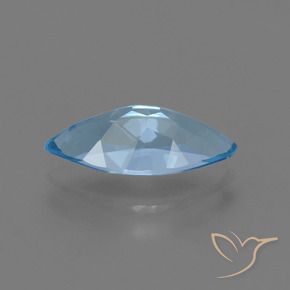 Topacio Azul Suizo natural de 3.70 ct, Marquesa, VVS-VS