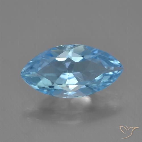 3.51ct Natural Azul Cielo Topacio, Marquesa, VVS
