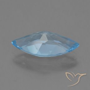 Topacio Azul Cielo natural de 3.46 ct, Marquesa, VVS