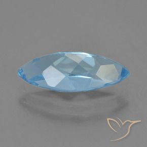 Topacio Azul Suizo natural de 3.68 ct, Marquesa, VS