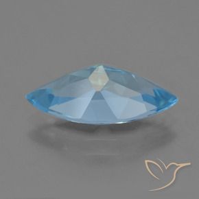 Topacio Azul Suizo natural de 3.60 ct, Marquesa, VVS
