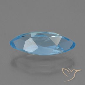 Topacio Azul Suizo natural de 3.92 ct, Marquesa, VVS