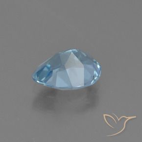 Topacio Azul Suizo natural de 0.93 ct, En forma de pera, VVS-VS