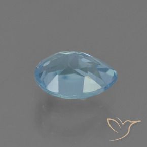 Topacio Azul Suizo natural de 1.02 ct, En forma de pera, VS