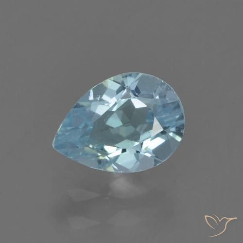 0.94ct Natural Azul Cielo Topacio, En forma de pera, VS