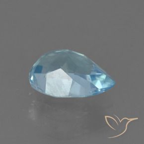 Topacio Azul Cielo natural de 0.90 ct, En forma de pera, VS