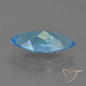 Topacio Azul Suizo natural de 3.43 ct, Marquesa, VVS-VS