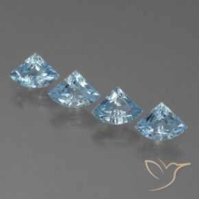 Gemas de Topacio Azul Cielo natural de 2.63 ct, Elegante, VVS-VS