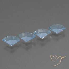 Gemas de Topacio Azul Cielo natural de 2.63 ct, Elegante, VVS-VS