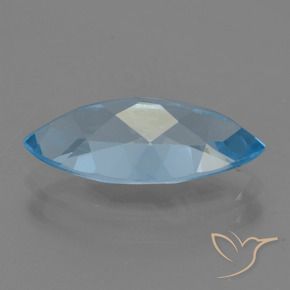Topacio Azul Suizo natural de 3.85 ct, Marquesa, VS