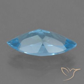 Topacio Azul Suizo natural de 3.63 ct, Marquesa, VS