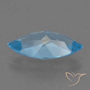 Topacio Azul Suizo natural de 3.60 ct, Marquesa, VS