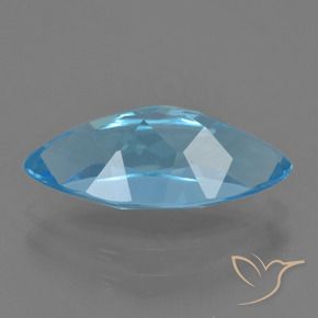 Topacio Azul Suizo natural de 4.14 ct, Marquesa, VS