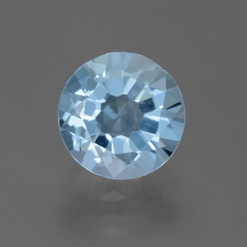 2.23ct Natural Azul Suizo Topacio, Redondo, VS