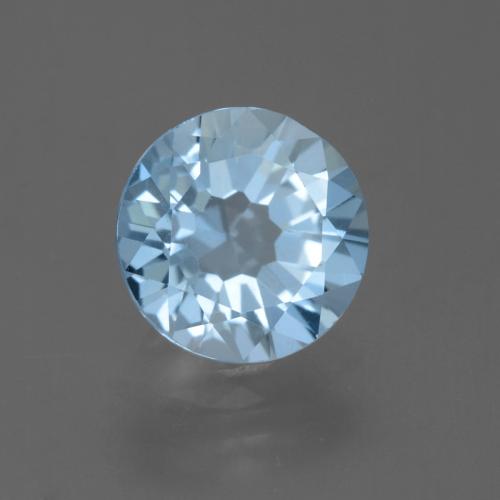 Topacio Azul Suizo natural de 2.23 ct, Redondo, VS