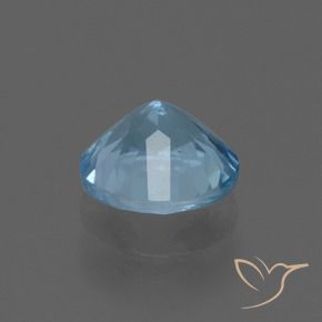Topacio Azul Cielo natural de 2.23 ct, Redondo, VS