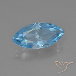 Topacio Azul Suizo natural de 3.81 ct, Marquesa, VS