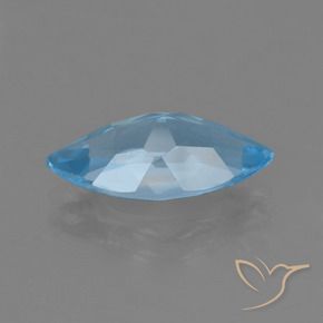 Topacio Azul Suizo natural de 3.81 ct, Marquesa, VS