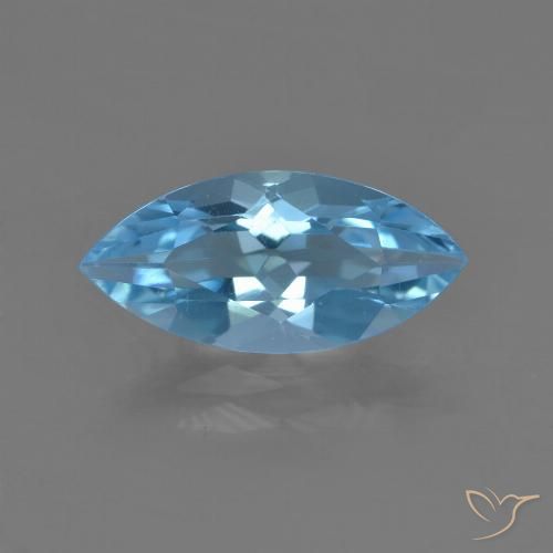 3.25ct Natural Azul Suizo Topacio, Marquesa, VS