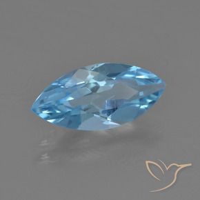 Topacio Azul Suizo natural de 3.25 ct, Marquesa, VS