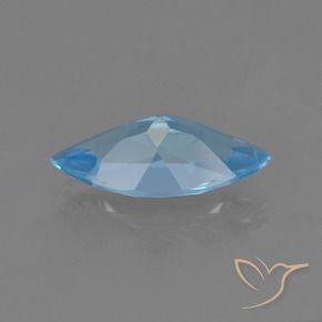 Topacio Azul Suizo natural de 3.25 ct, Marquesa, VS