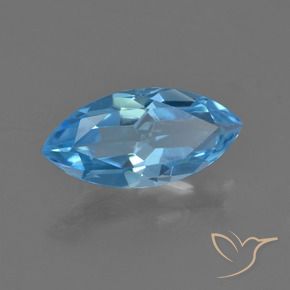 Topacio Azul Suizo natural de 3.65 ct, Marquesa, VS