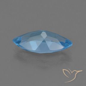 Topacio Azul Suizo natural de 3.65 ct, Marquesa, VS