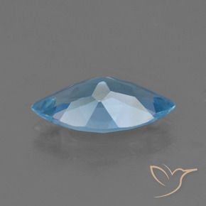 Topacio Azul Cielo natural de 3.56 ct, Marquesa, VS